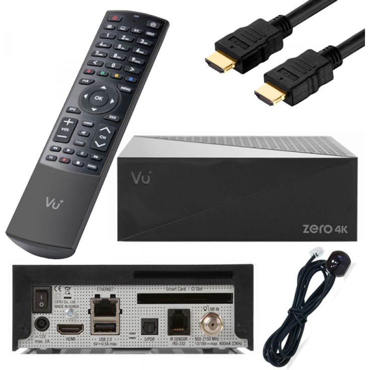 Vu+ Zero 4K 1 x DVB-S2X, HDMI, EPG, schwarz – Bild 5