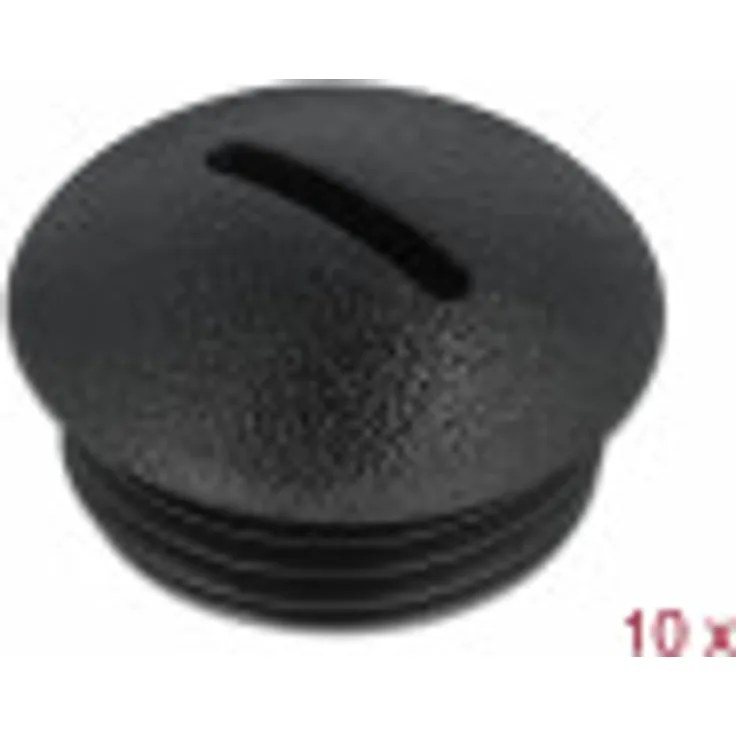Delock Verschlussstopfen M20 x 1,5 schwarz 10 Stück