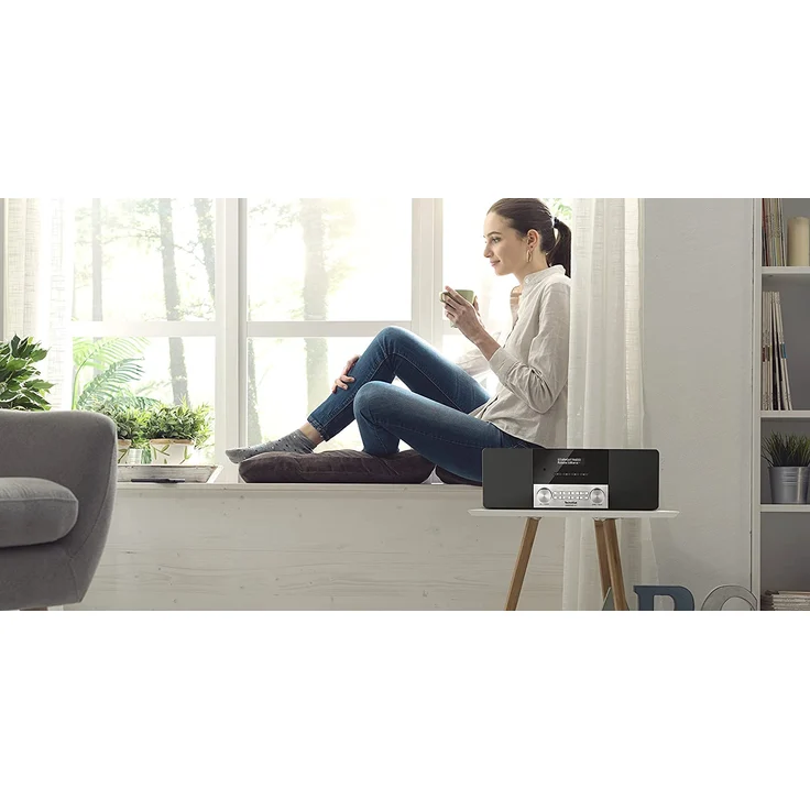 TechniSat CABLESTAR 400 inkl. Fernbedienung Digitalradio mit Wecker, OLED-Display, schwarz – Bild 4
