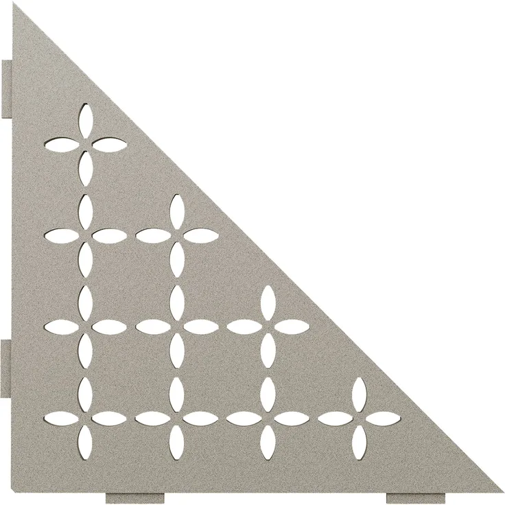 Schlüter SHELF-E-S1 Floral 210x210mm Steingrau