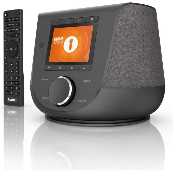 Hama DIR3200SBT Mini Radiowecker mit Bluetooth, WLAN, TFT-Display, grau – Bild 3