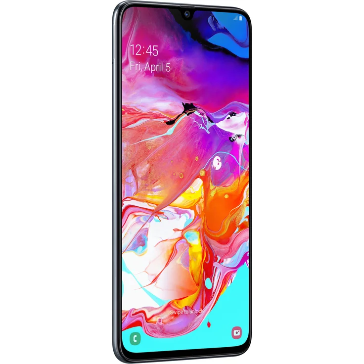 Samsung Galaxy A70 Smartphone 17,02cm Pixel (6,7 Zoll) Super AMOLED-Display, 128GB interner Speicher, 6GB RAM, Dual-SIM, Android, Schwarz – Bild 3