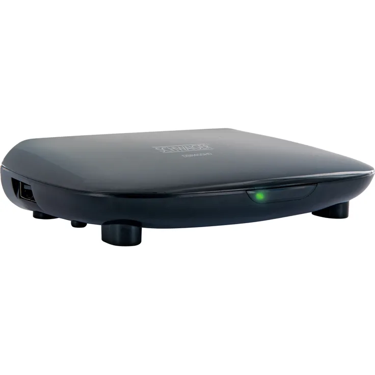 Schwaiger DVB-S2 Receiver mit USB-Anschluss, FTA, schwarz