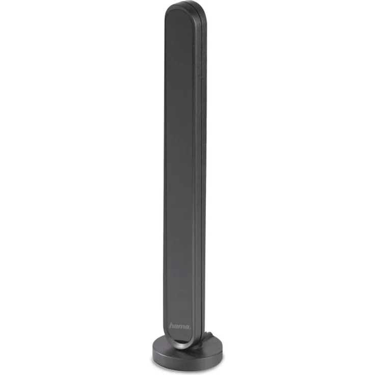 Hama DAB-Zimmerantenne für Radio (DAB, DAB+, UKW, digitale Innenantenne mit Verstärker, aktive Stabantenne mit F-Stecker, 1,4m Kabel) schwarz – Bild 1