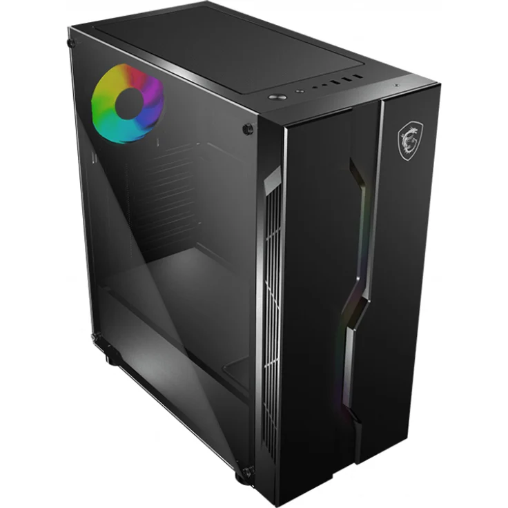 MSI MAG VAMPIRIC 010X Gaming PC-Gehäuse (Mid-Tower, gehärtetes Glas, ARGB Lüfter hinten, inkl. 1 bis 4 LED Controller – Bild 3