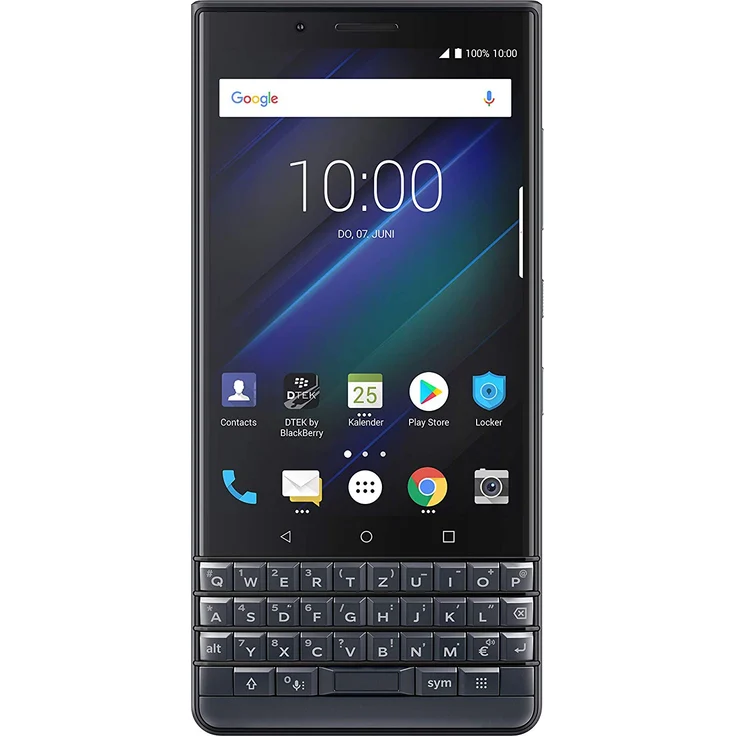 BlackBerry Key2 LE Smartphone 11,43cm (4,57 Zoll) IPS-Display, 64GB interner Speicher, 4GB RAM, Dual-SIM, Android, Space Blau/Grau – Bild 1