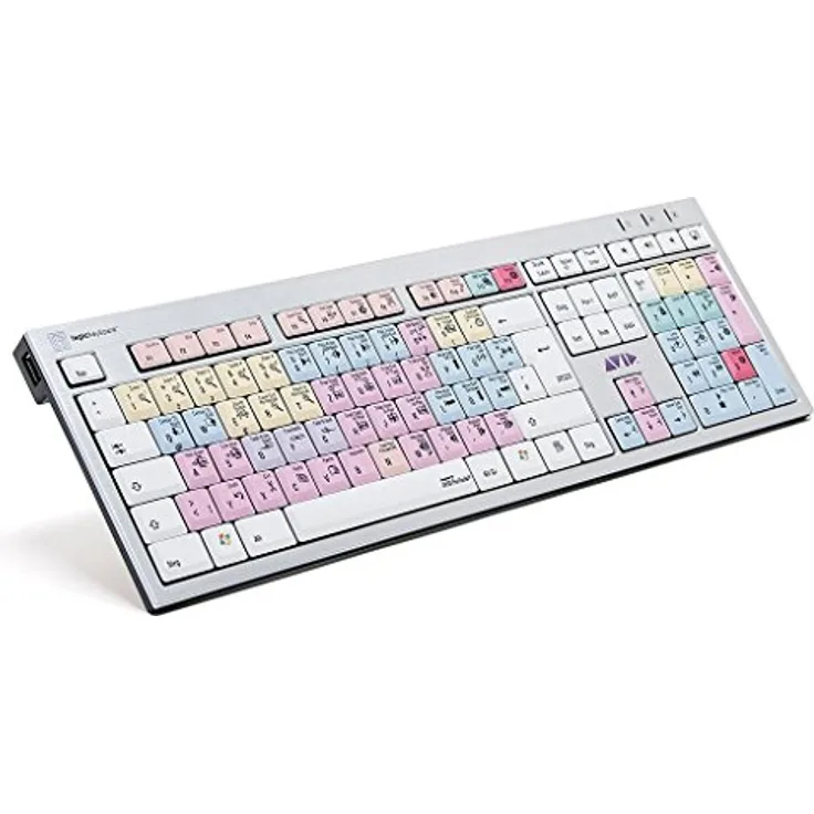 LogicKeyboard LKB-PT-AJPU-DE Avid-Digidesign Pro Tools Slim PC Tastatur (Deutsches Tastaturlayout QWERTZ)