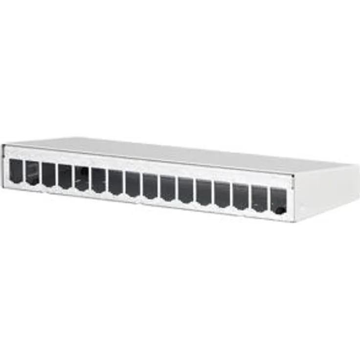 BTR E-DAT modul - Installationskasten Netzwerkoberfläche - Pure White, RAL 9010 - 16 Ports (130861-1602-E)