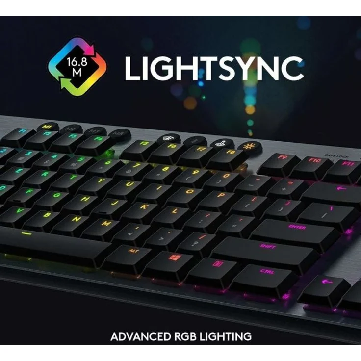 Logitech Gaming G915 - Tastatur - backlit - USB, Bluetooth, LIGHTSPEED - QWERTZ - Deutsch - GL Linear - Kohle (920-008955) – Bild 10