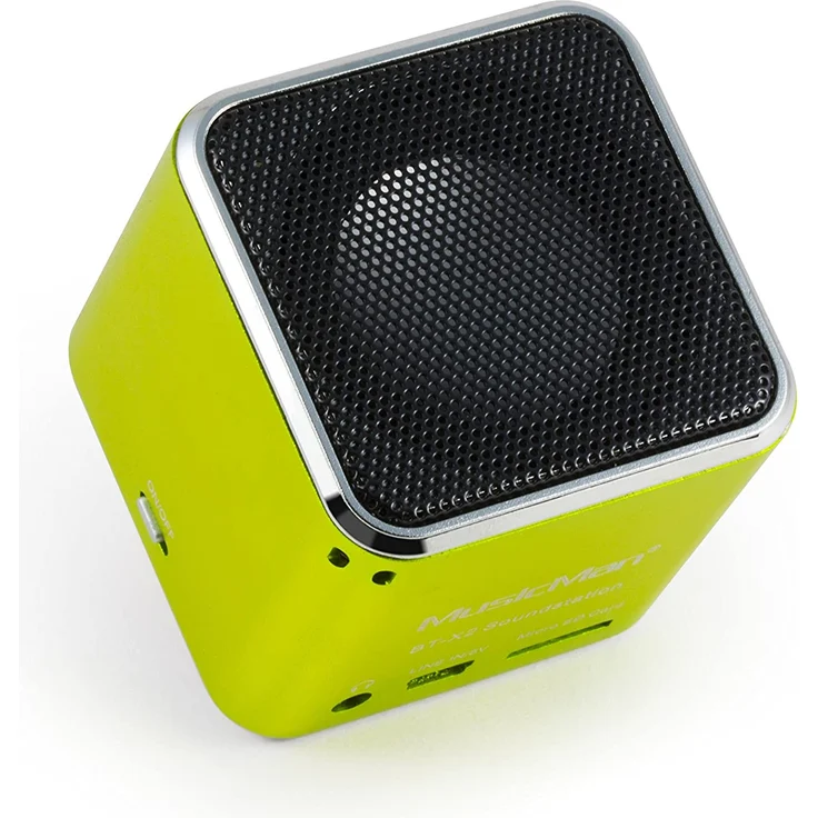 Technaxx MusicMan mini Wireless Soundstation BT-X2 Bluetooth-Lautsprecher mit Kartenleser, grün – Bild 3