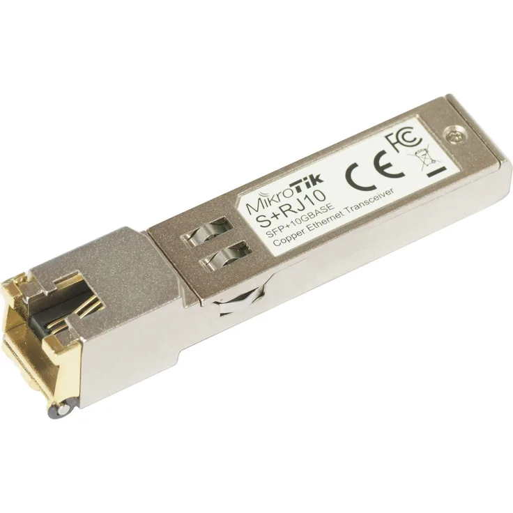 MikroTik S+RJ10 - SFP+-Transceiver-Modul - 10 GigE, 5 GigE, 2.5 GigE - 10Base-T, 100Base-TX, 1000Base-T, 10GBase-T, 2.5GBase-T, 5GBase-T - RJ-45 - bis zu 200 m