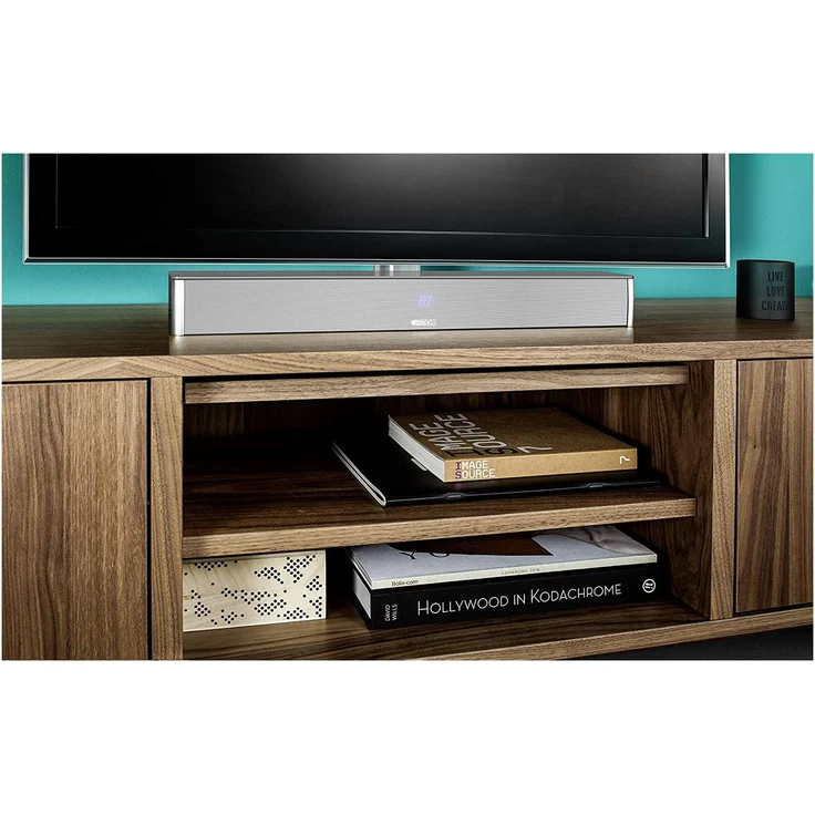 Canton DM 5 2.1 Soundbar mit Subwoofer, kabellos/kabelgebunden, geeignet für TV, silber – Bild 6
