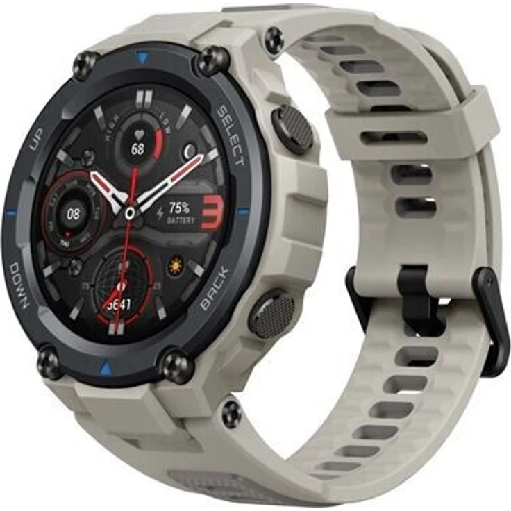 Amazfit T-Rex Pro Smartwatch GPS, Unisex, 47,4mm, Polycarbonatgehäuse, Desert Grey – Bild 2