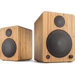 wavemaster CUBE MINI NEO bamboo - Regallautsprecher-System (36 Watt) mit Bluetooth-Streaming, Digitalanschluss und IR-Fernbedienung, Aktiv-Boxen, Nutzung für TV-Tablet-Smartphone, Bambus (66372)