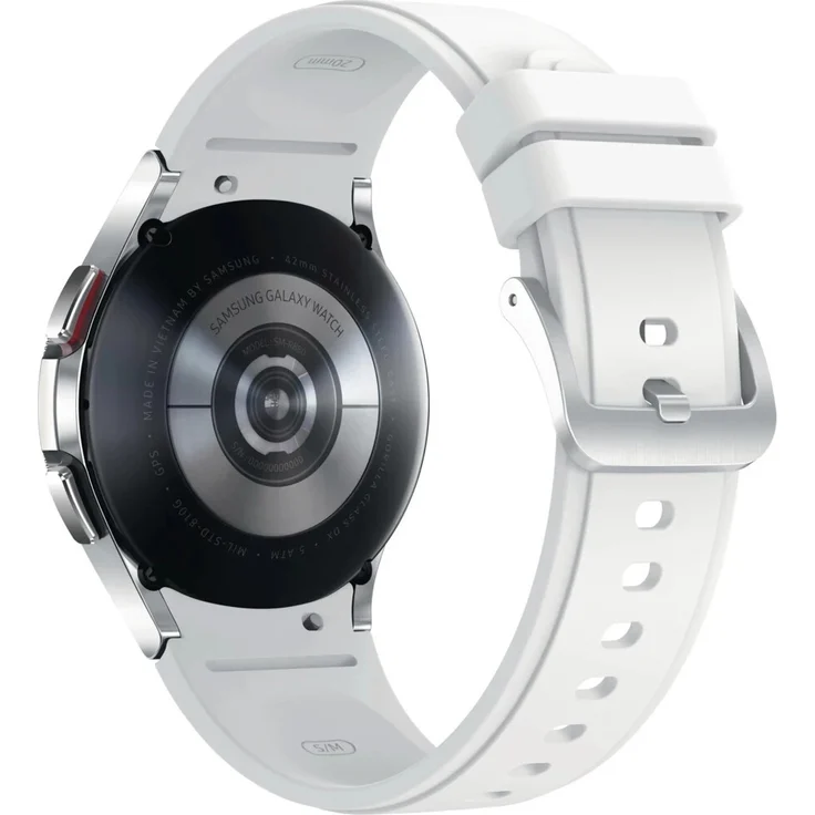 Samsung Galaxy Watch4 Classic Bluetooth Smartwatch Unisex, 42mm, Edelstahlgehäuse, Silver – Bild 5