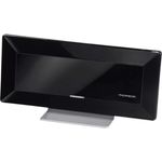 Thomson Aktive Flachantenne für digitalen TV--Radio-Empfang, ANT1528BK? (DVB-T-DVB-T2, DAB-DAB+, HD-3D, mit Verstärker, Rauschfilter, flach) Innenantenne-Zimmerantenne