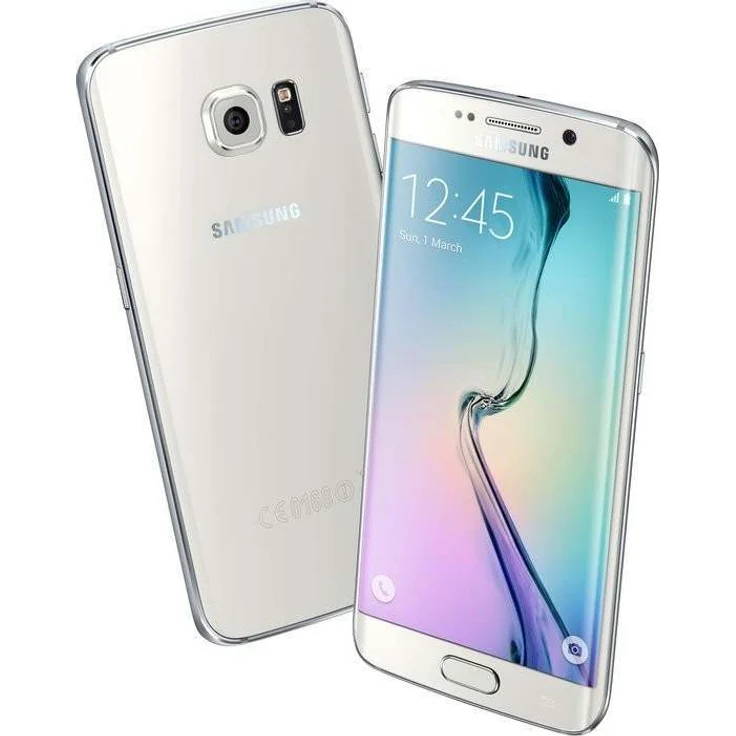 Samsung Galaxy S6 Edge Smartphone 12,95cm Pixel (5,1 Zoll) Super-AMOLED-Display, 32GB interner Speicher, 3GB RAM, Android, White Pearl – Bild 3