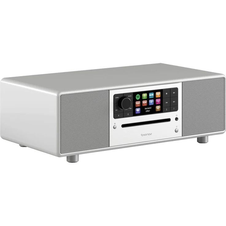 Sonoro Prestige CD-Radio mit Bluetooth, WLAN, Wecker, LCD-Display, silber – Bild 4