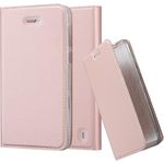 cadorabo Hülle für Nokia 2 2017 in CLASSY ROSÉ GOLD Handyhülle mit Magnetverschluss, Standfunktion und Kartenfach Case Cover Schutzhülle Etui Tasche Book Klapp Style