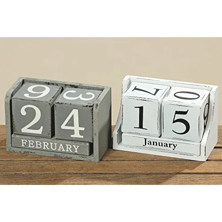 BOLTZE Kalender 2sort 17x11x9cm Material: MDF
