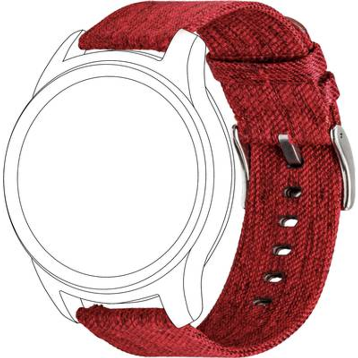 topp - Nylon Armband für Garmin vivomove-vivoactive3, Rot