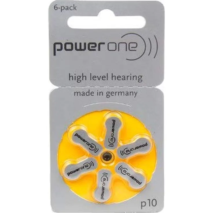 Powerone p10 Zink-Luft 1,45V 100 mAh (6 St.)