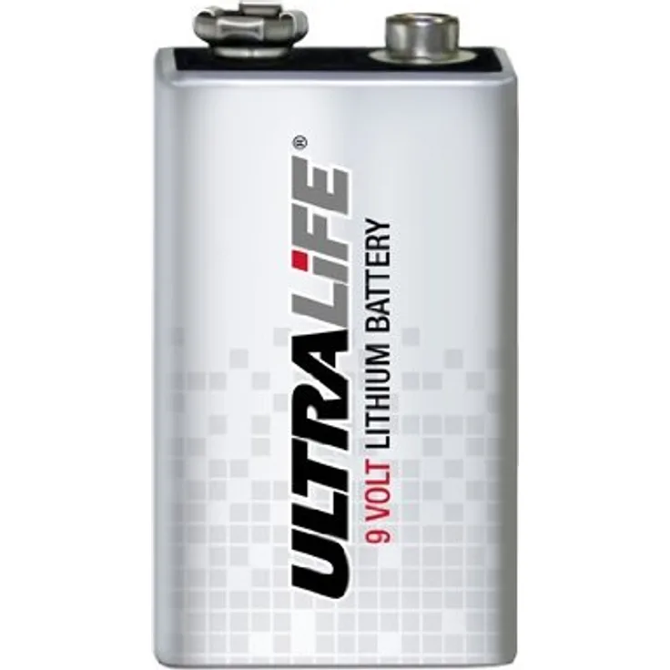 Ultralife U9VL Lithium Batterie 9 V, E-Block (U9VL, U9VL-J, 1,2Ah)