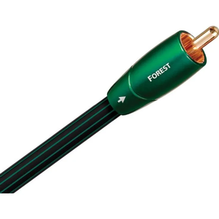 AudioQuest Coax Forest Koaxialkabel, schwarz, Länge: 0,75 m, vergoldete Anschlüsse, 75 Ohm