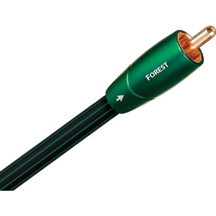 AudioQuest Coax Forest Koaxialkabel, schwarz, Länge: 0,75 m, vergoldete Anschlüsse, 75 Ohm