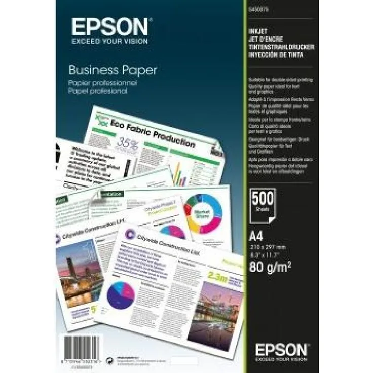 Epson C13S450075 Papier für Tintenstrahldrucker A4 500 Blätter 80 g-m2 Business - Preisvergleich