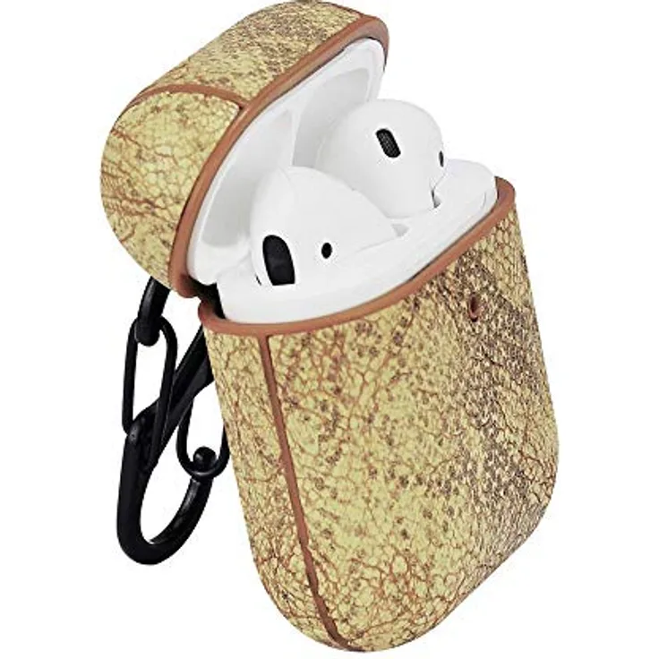 TERRATEC AirBox Snake Skin Pattern Brown Apple AirPods Case
