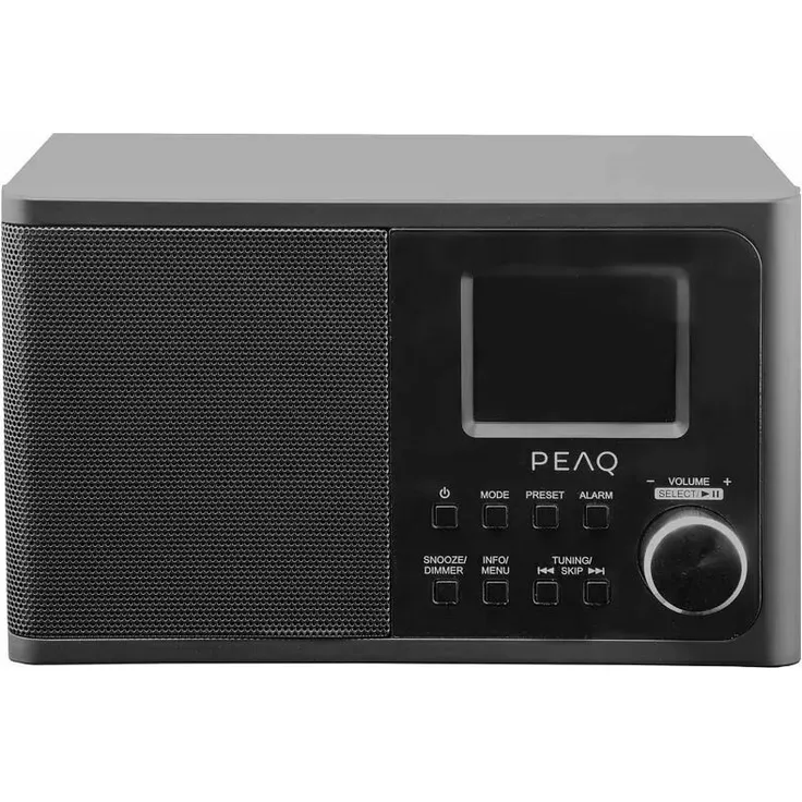 PEAQ PDR 170 BT-B Radiowecker mit Bluetooth, Wecker, schwarz