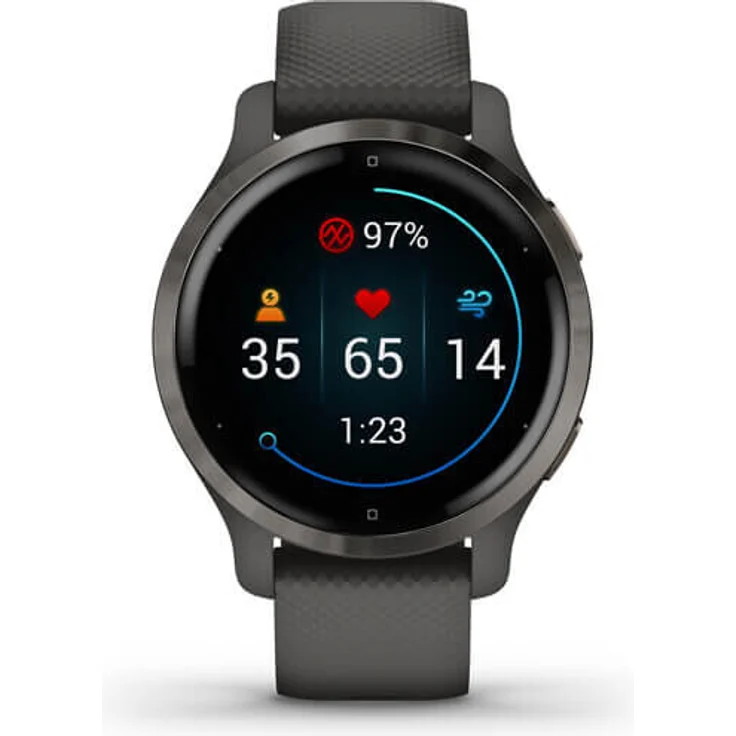 Garmin Venu 2s Smartwatch GPS, Unisex, S, Edelstahl, Kunststoffgehäuse, Silikonarmband, Schiefergrau (010-02429-10) – Bild 6