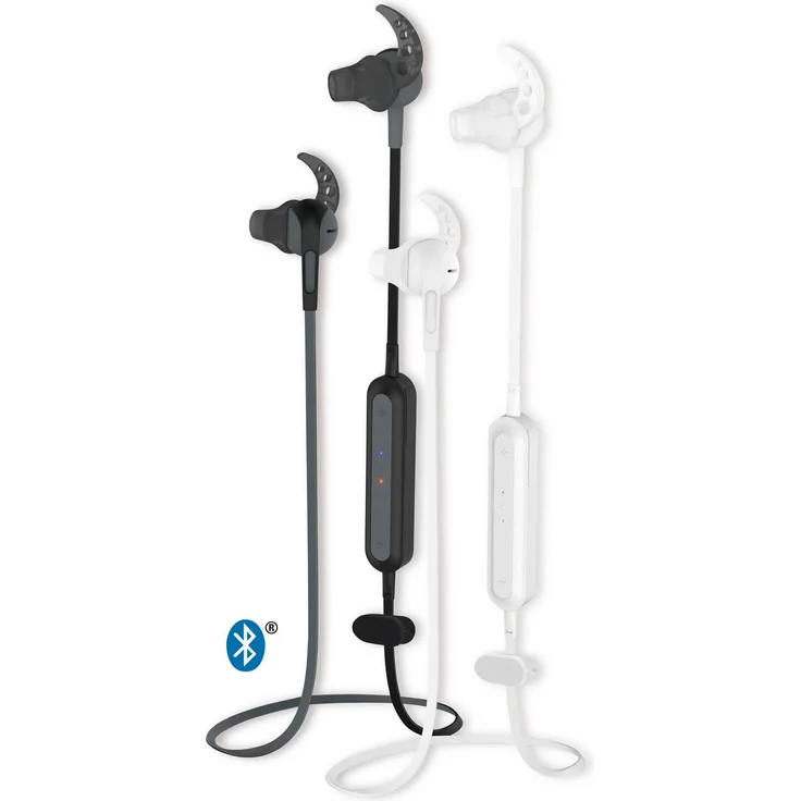 Vivanco SPORT AIR 4 B Ohrhörer (Bluetooth, 3-er Set Komfort-Ohrpass-Stücke, leicht) schwarz – Bild 5