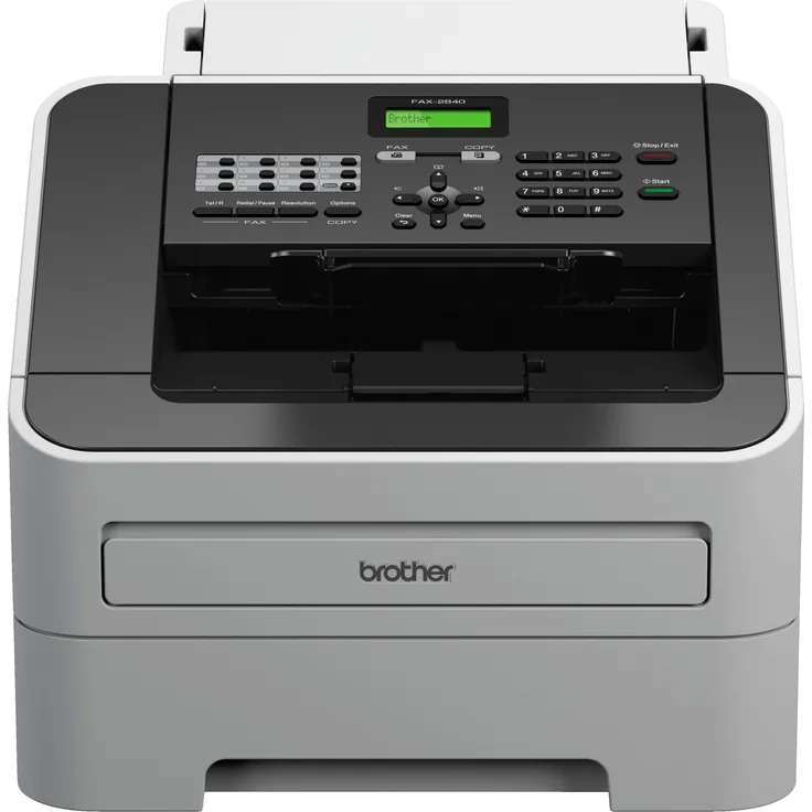 Brother FAX-2840 Laser-Faxgerät, schwarz, grau