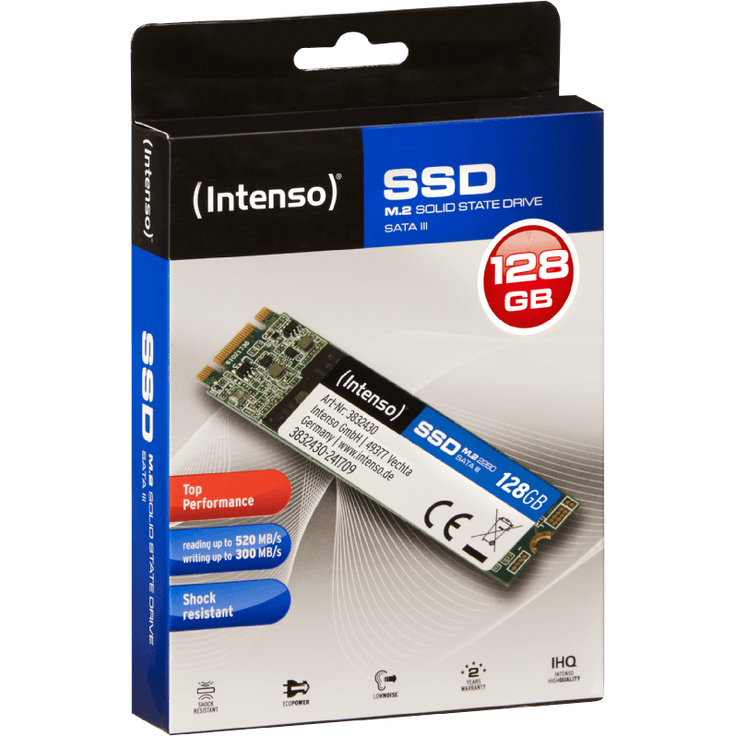 Intenso TOP - Solid-State-Disk - 128 GB - intern - M.2 2280 - SATA 6Gb/s (3832430) – Bild 2