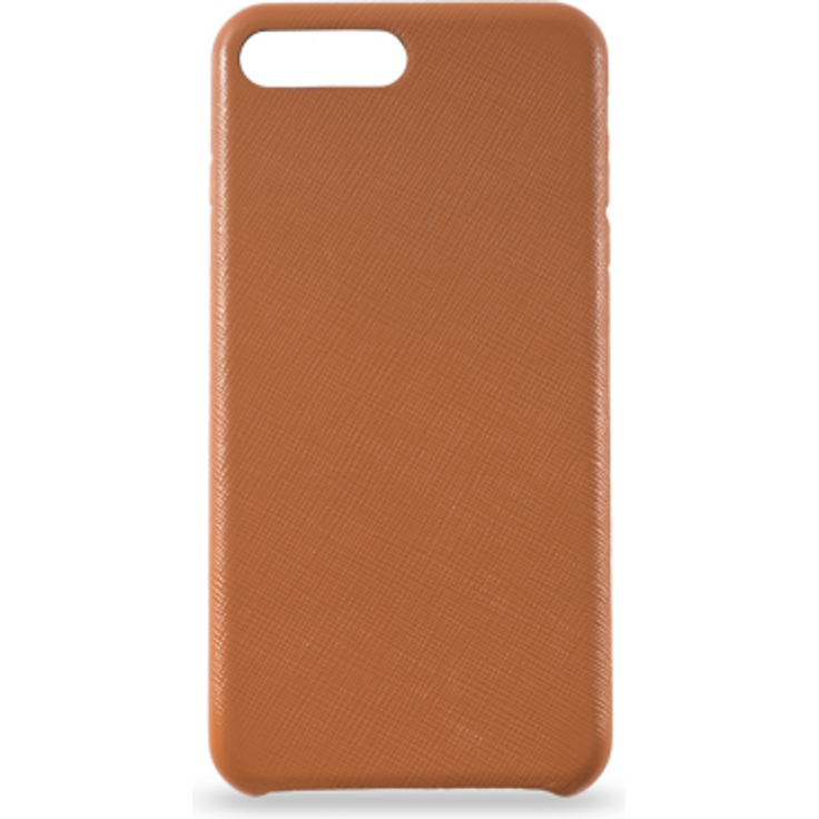 KMP Premium Lederhülle für iPhone 8 Plus - braun - Schutzhülle - extra stabil & leicht - Leder Case