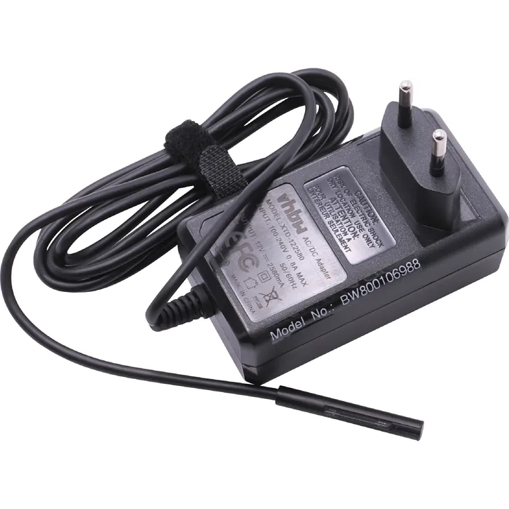 vhbw 220V Netzteil Ladegerät Ladekabel passend für Tablet, Netbook, Pad Microsoft Surface Pro 3, Surface Pro3