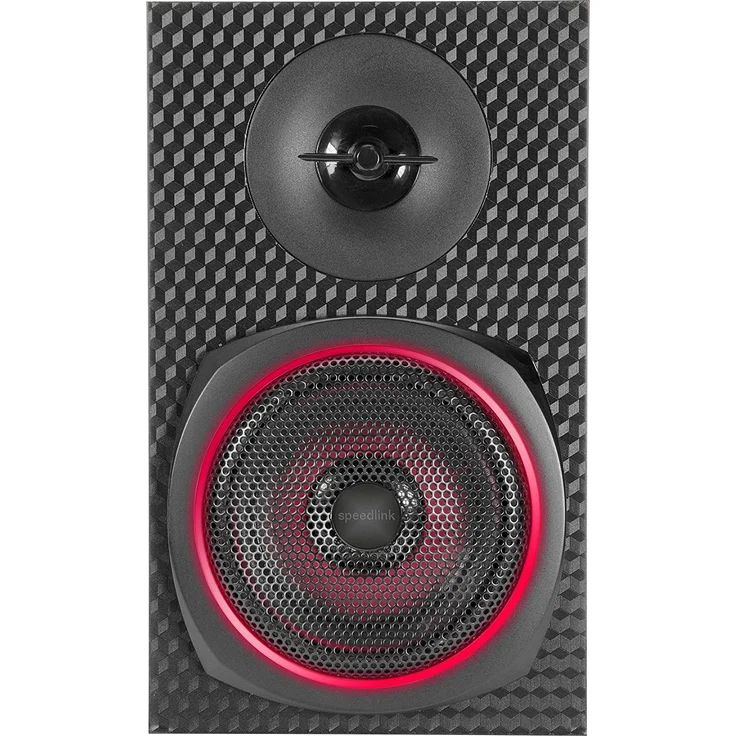 Speedlink GRAVITY CARBON RGB 2.1 Subwoofer Lautsprechersystem - 120W Peak-Power, Bluetooth-Verbindung zum Smartphone-Tablet - schwarz Subwoofer schwarz – Bild 4
