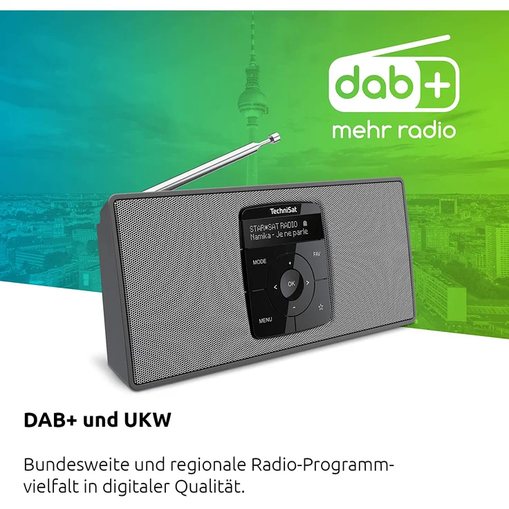 TechniSat DIGITRADIO 2 S Tischradio mit Bluetooth, OLED-Display, schwarz – Bild 4