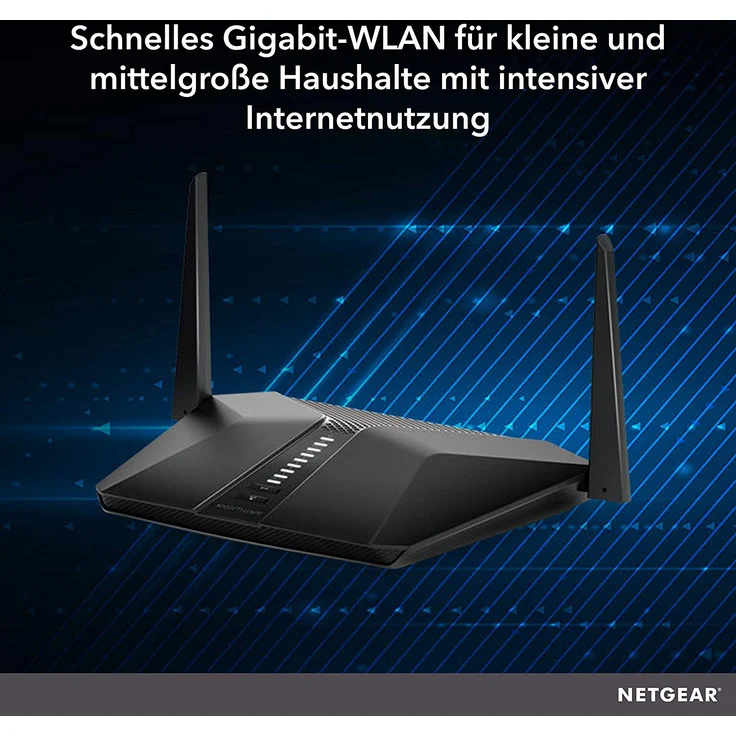 Netgear Nighthawk RAX40 WiFi 6 WLAN Router AX3000 (4-Stream AX4 mit bis zu 3 GBit-s, Abdeckung für mittlere Häuser und Wohnungen bis 100 m², kompatibel mit iPhone 11 und Samsung S20) – Bild 2