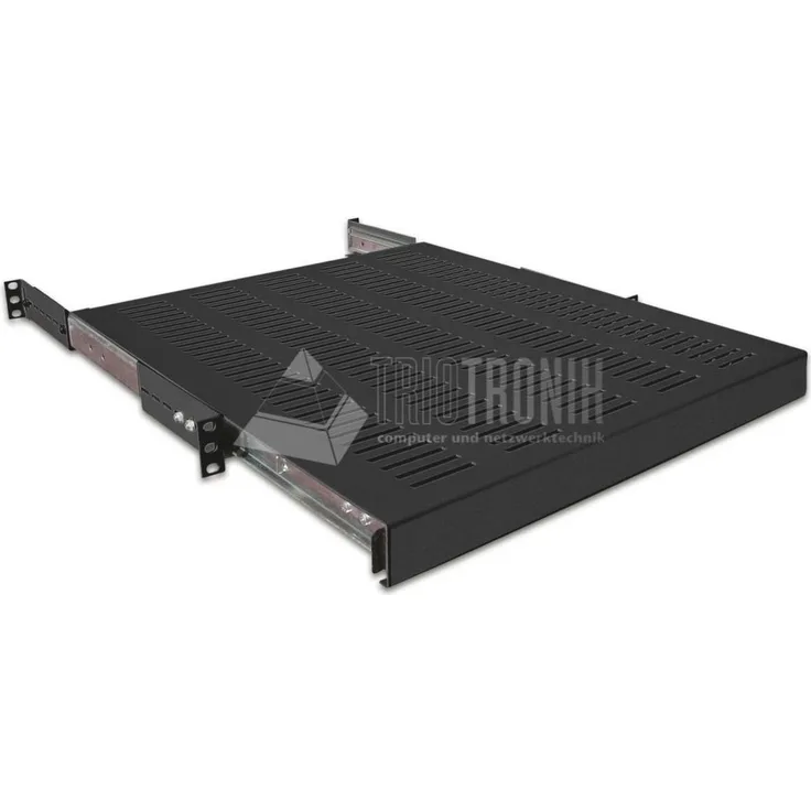 Wirewin 48,30cm (19) 1HE ausziehbarer Fachboden, bis max. 35kg, schwarz 48,30cm (19) 1HE ausziehbarer Fa (SHELF PO 600 BL)