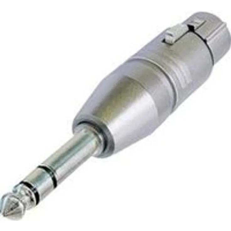 Neutrik Na3fp  Adapter für Kabel (1-4, XLR, männlich-weiblich, silber, Messing, Polyamid, Zink Stahl,-20  65 °C)