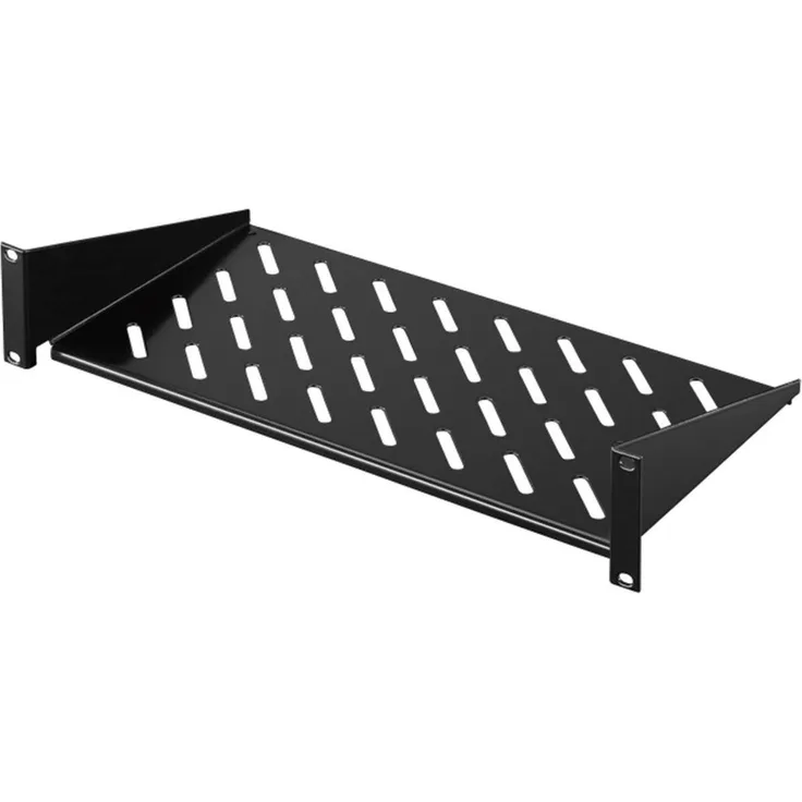 Rittal DK 5501.615 Rack Shelf Geräteboden 2HE Festeinbau T250 mm Rack Zubehör (Rack Shelf, Black, Steel, 25 kg, 48.3 cm (19), 2U)