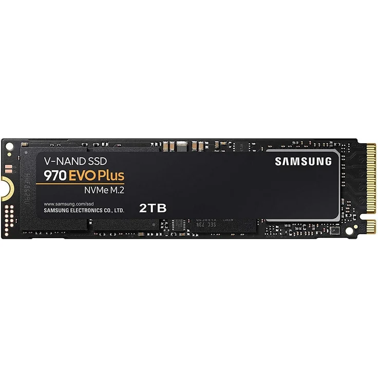 Samsung 970 EVO Plus MZ-V7S2T0BW - Solid-State-Disk - verschlüsselt - 2 TB - intern - M.2 2280 - PCI Express 3.0 x4 (NVMe) - Puffer: 2 GB - 256-Bit-AES - TCG Opal Encryption 2.0 (MZ-V7S2T0BW) – Bild 2