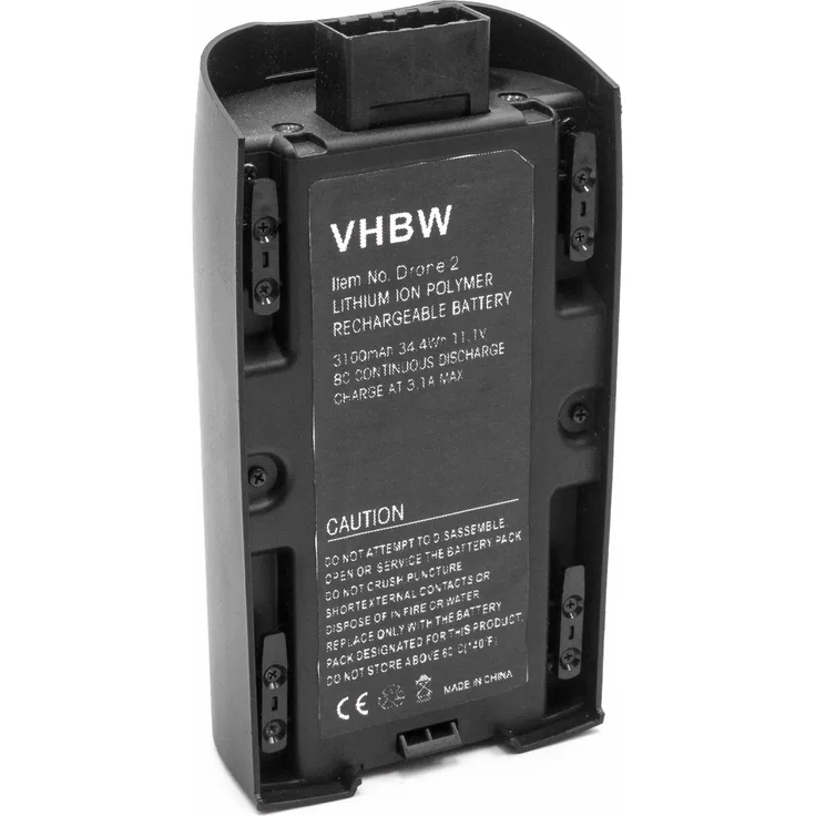 vhbw Li-Polymer Akku 3100mAh (11.1V) für Drohne Multicopter Quadrocopter wie Parrot 1413006, 1416366