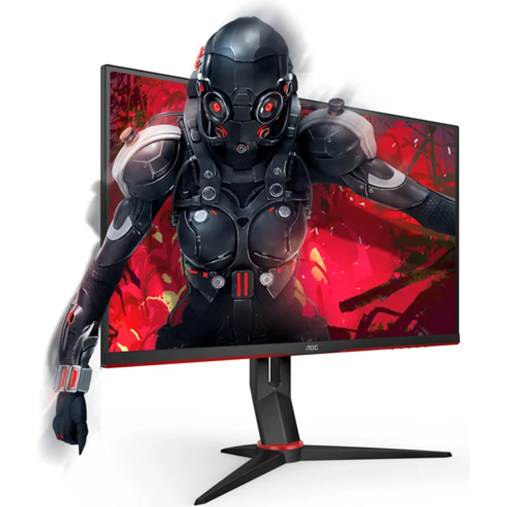AOC Gaming Q27G2U 68,6 cm (27 Zoll) Monitor (QHD, HDMI, DisplayPort, Free-Sync, 1ms Reaktionszeit, 144 Hz, 2560x1440) schwarz-rot – Bild 2