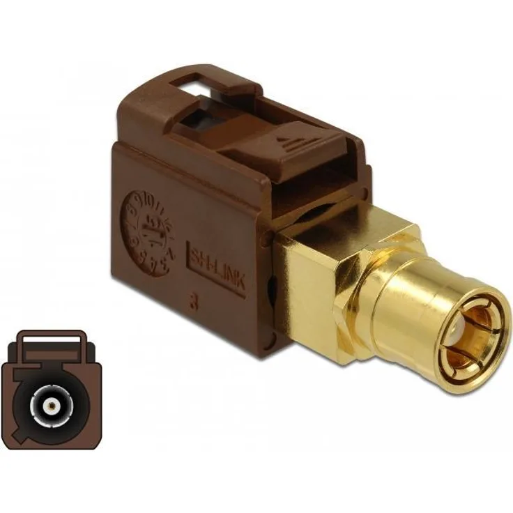 DELOCK Adapter FAKRA F Buchse > SMB Buchse