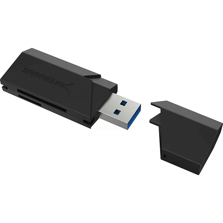 Sabrent Externe Kartenlesegeräte - Superspeed 2-Slot USB 3.0 Flash Memory Kartenleser für Windows, Mac, Linux und Bestimmte Android Systems - Unterstützt SD, SDHC, SDXC, MMC / Micro SD, T-Flash (CR-UMSS) – Bild 1