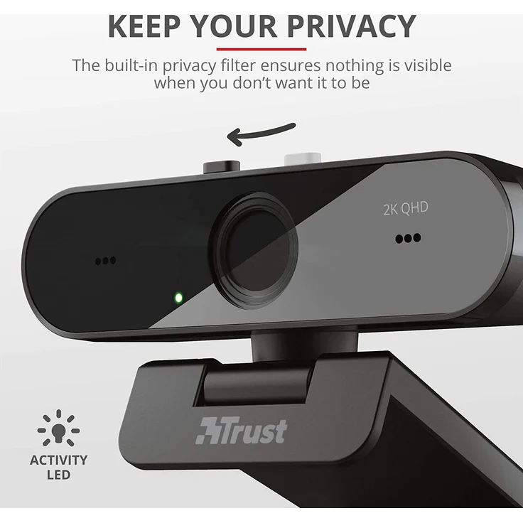 Trust Taxon - Web-Kamera - Farbe - 2560 x 1440 - Audio - USB 2.0 – Bild 3